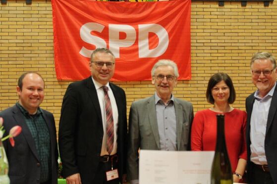 Tristan Werner, Michael Cullmann, Karl-Heinz Seebald, Nicole Steingaß und Gustav Herzog